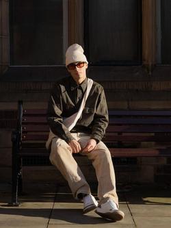 RATION.L R-Truth Vegan Beanie - view 2, Galaxy Cream