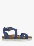 Celtic & Co. Wrap Around Strap Suede Sandal, Indigo