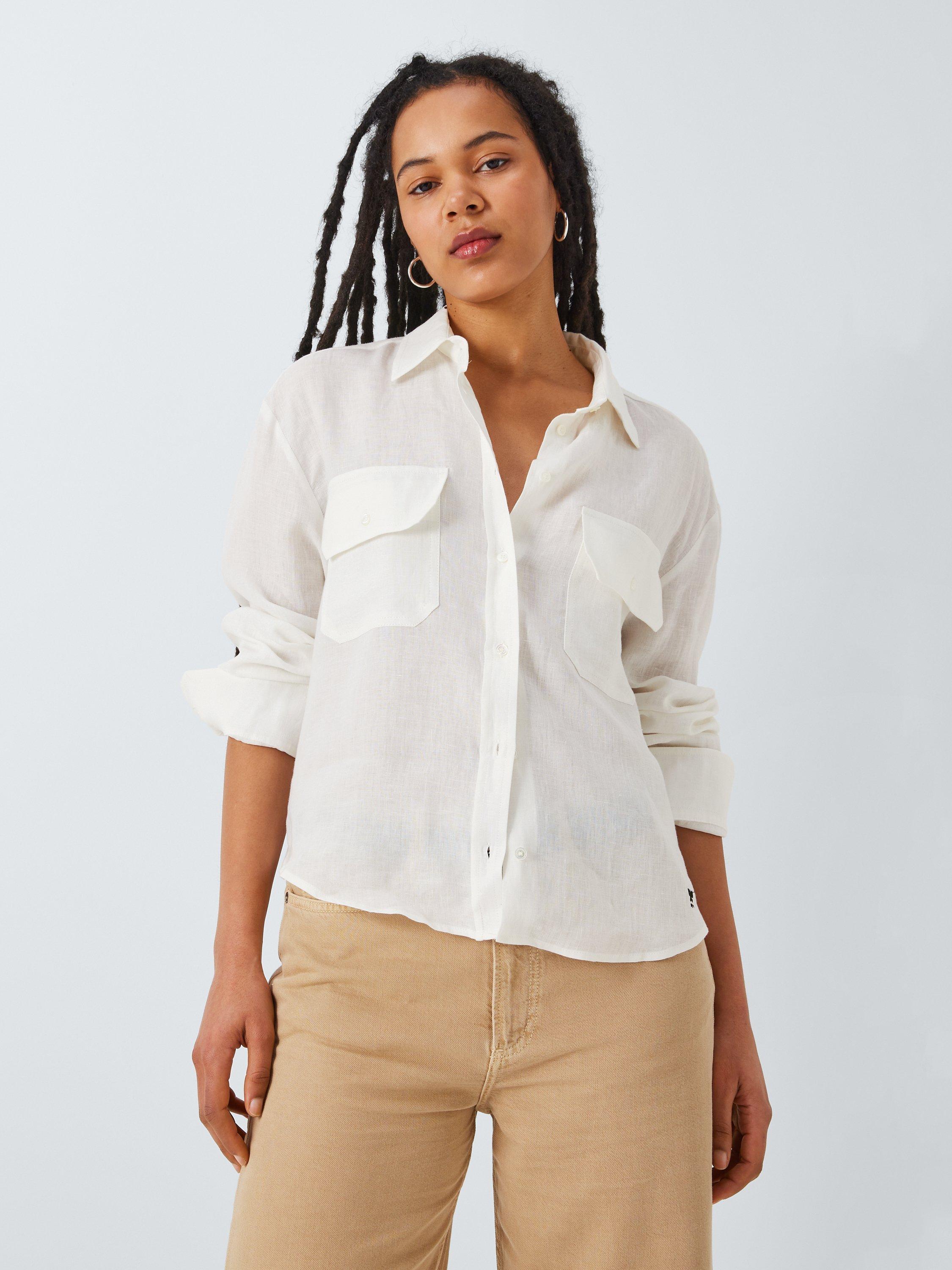 Weekend MaxMara Eureka Linen Shirt, White
