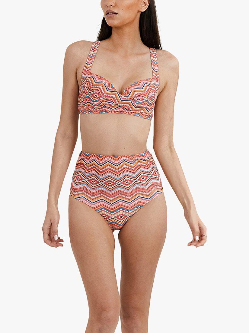 Panos Emporio Recycled Chara Fold Over Bikini Bottoms, Pink