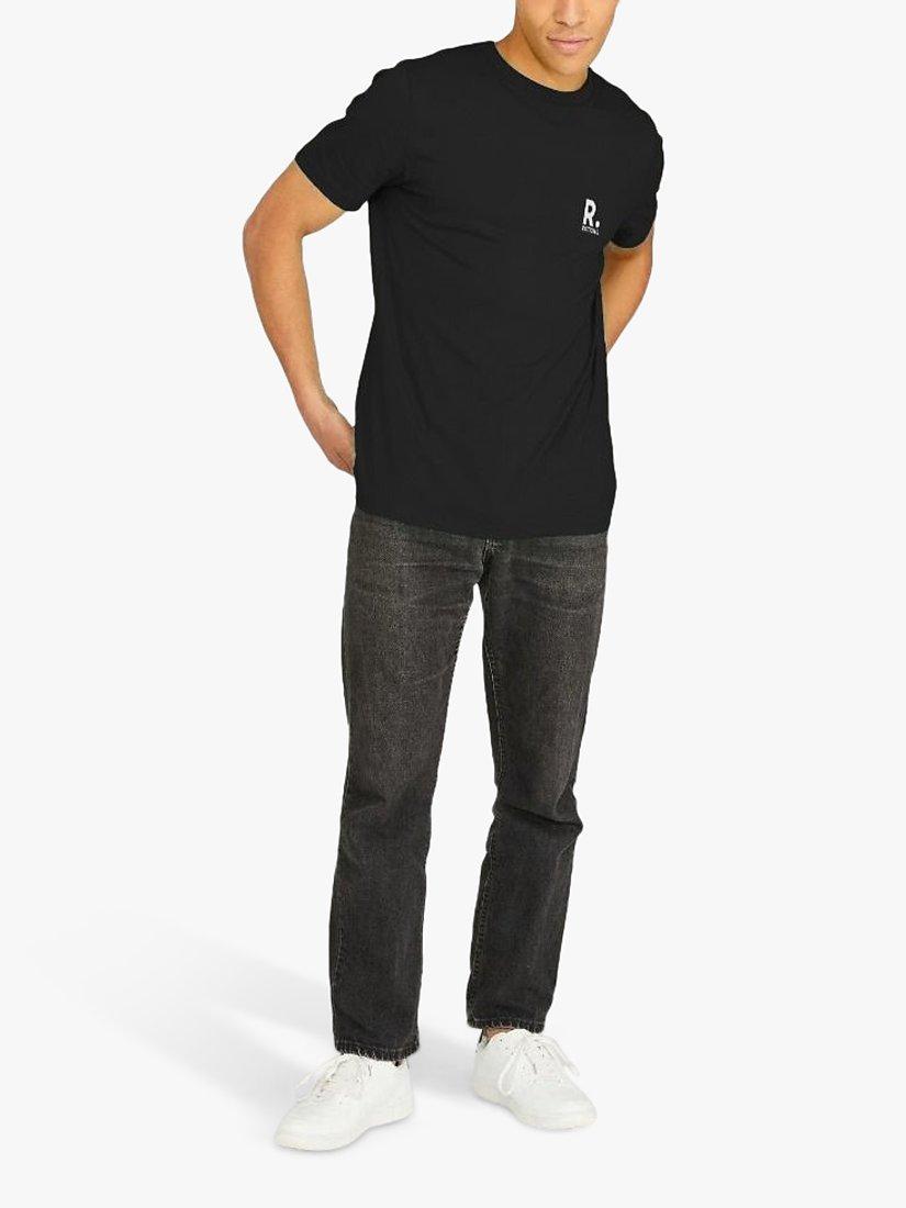 Product image 3 of 4, which shows RATION.L Unisex Organic Cotton T-Shirt, Black, S