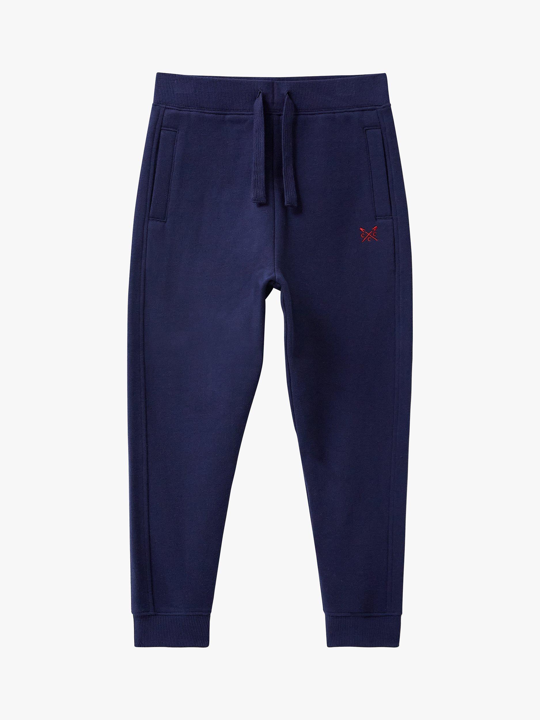 Crew Clothing Kids' Crossed Oars Slim Fit Joggers, Navy Blue
