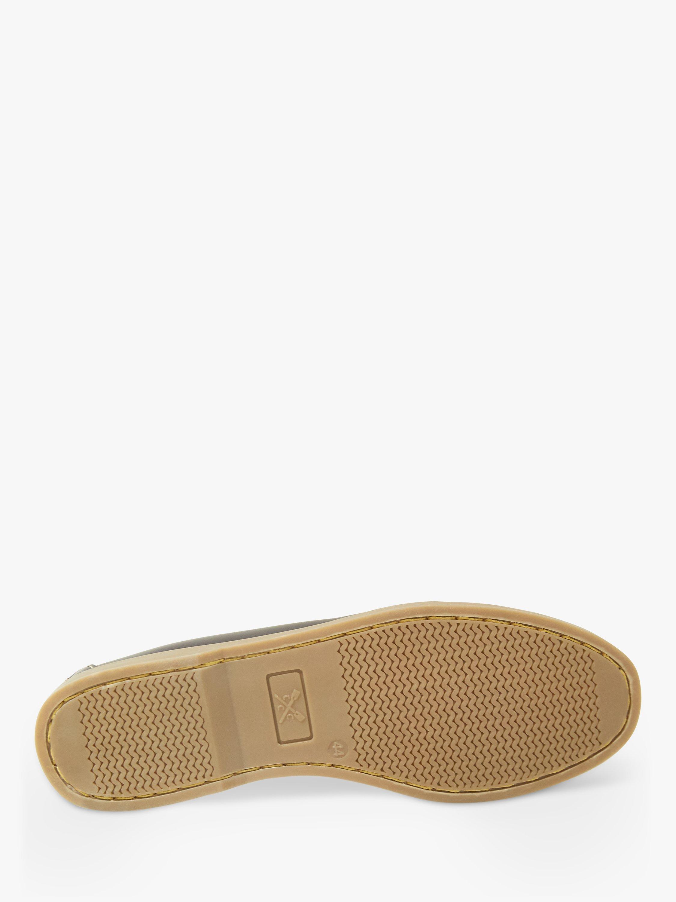 Product image 5 of 5, which shows Crew Clothing Autsell Leather Deck Shoes, Chocolate Brown, 7