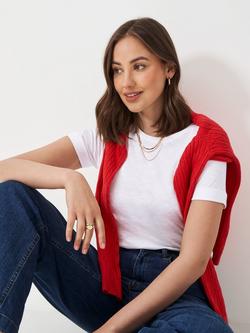 Crew Clothing Perfect Slub T-Shirt, White