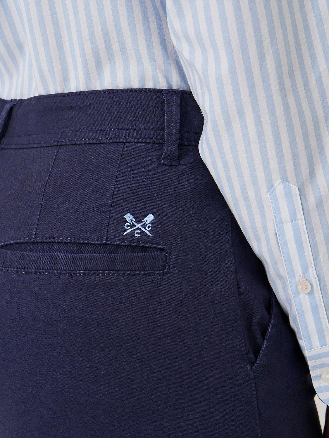 Product image 5 of 5, which shows Crew Clothing Chino Shorts, Navy Blue, 8