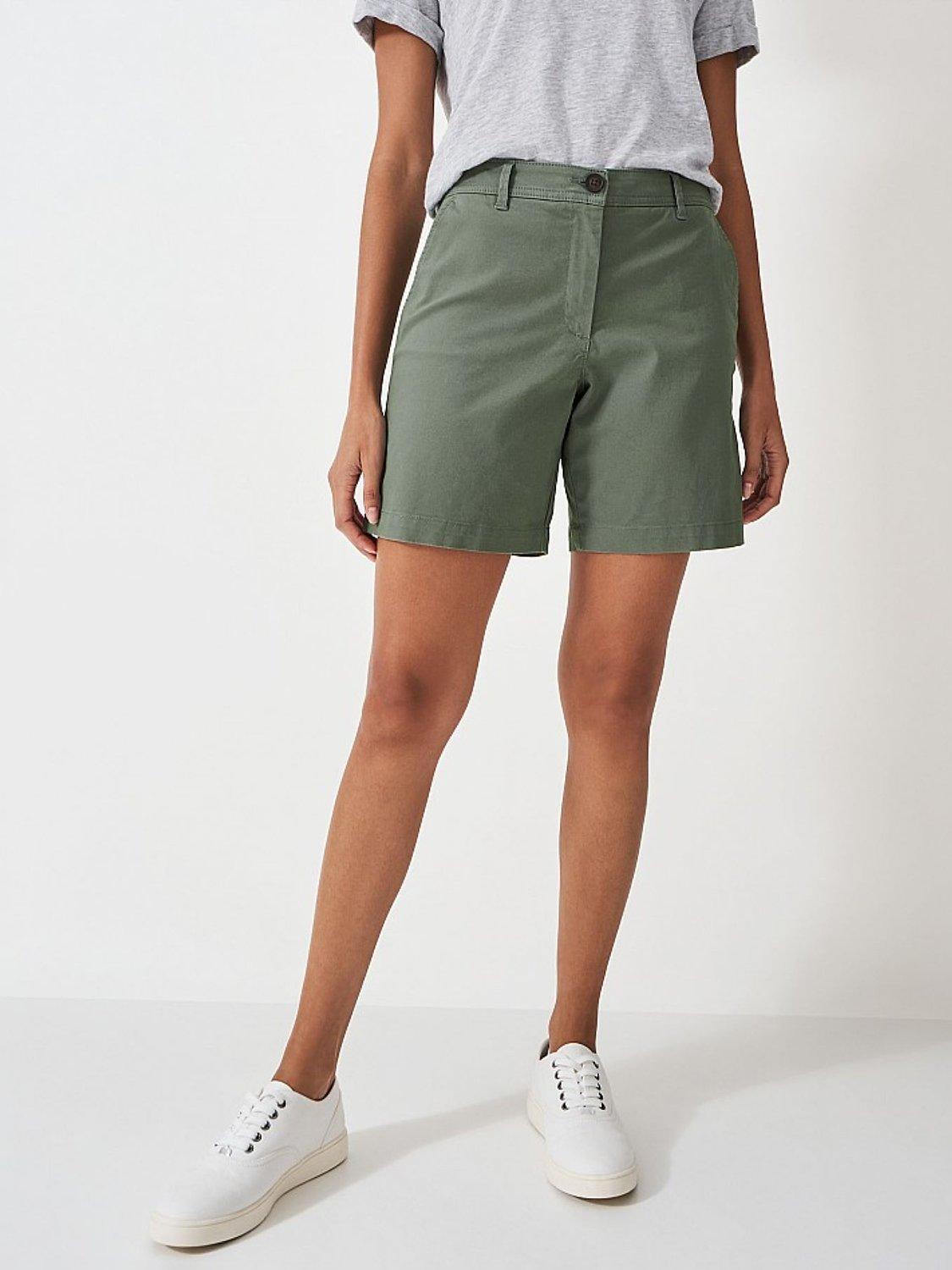 Product image 1 of 5, which shows Crew Clothing Chino Shorts, Khaki, 8