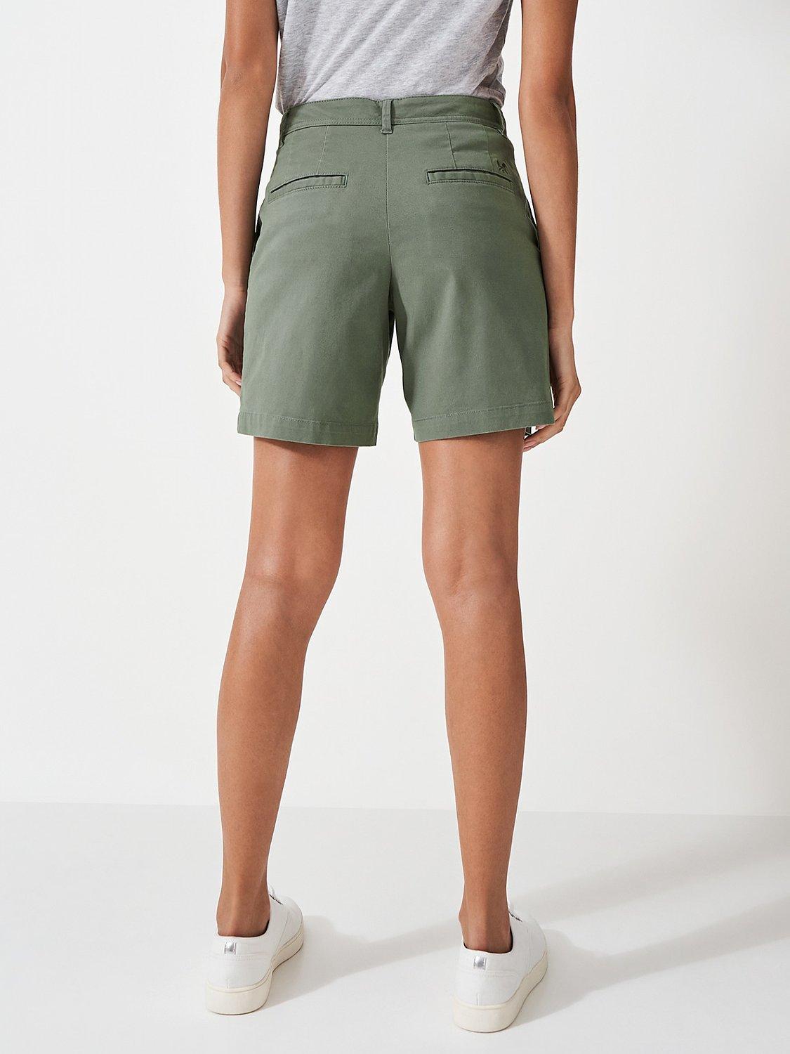 Product image 2 of 5, which shows Crew Clothing Chino Shorts, Khaki, 8