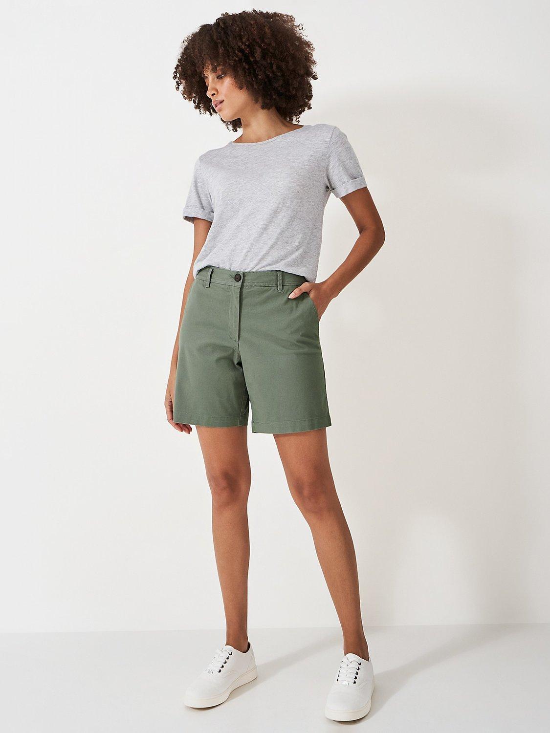 Product image 3 of 5, which shows Crew Clothing Chino Shorts, Khaki, 8