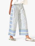 Angel & Rocket Kids' Serena Floral Print Wide Leg Trousers, Blue