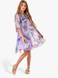 Angel & Rocket Kids' Beatrice Floral Print Ruffle Mesh Dress