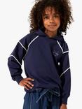 Angel & Rocket Kids' Vittoria Booble Trim Hoodie, Navy