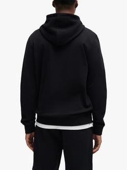 BOSS Cotton Terry Hoodie, Black - view 2, Black
