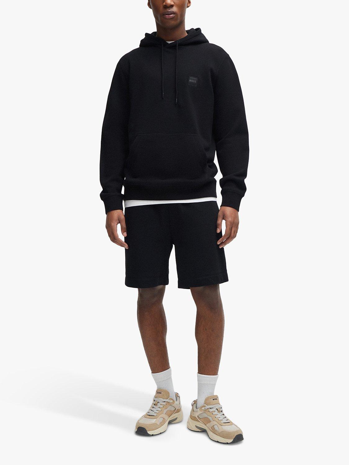 Product image 3 of 5, which shows BOSS Cotton Terry Hoodie, Black, M