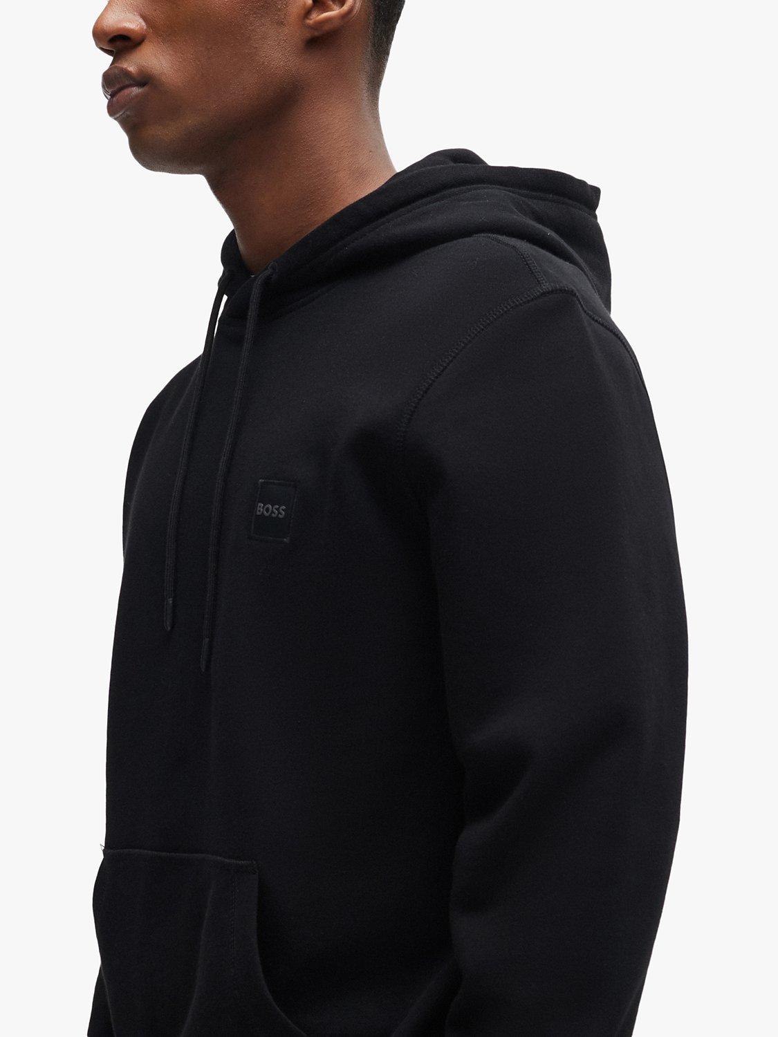 Product image 5 of 5, which shows BOSS Cotton Terry Hoodie, Black, M