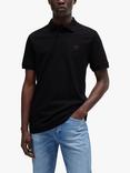 BOSS Stretch Piqué Polo Shirt, Black