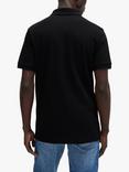 BOSS Stretch Piqué Polo Shirt, Black