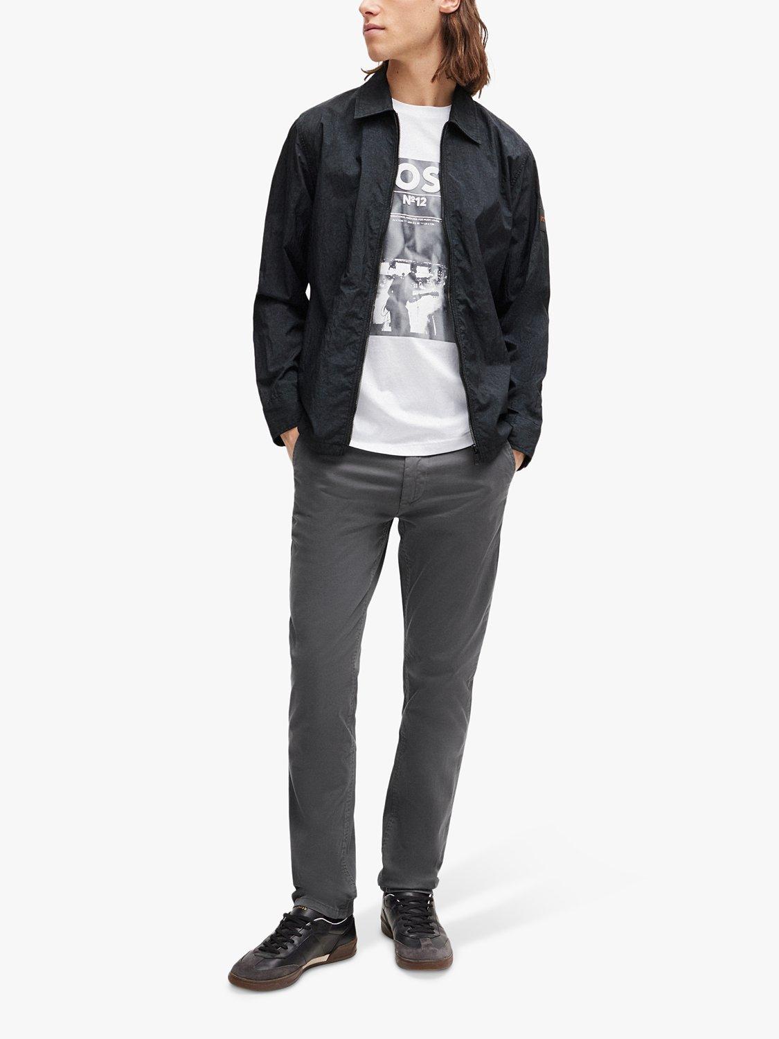 Product image 3 of 6, which shows HUGO BOSS BOSS Slim Fit Chinos, Grey, 36L