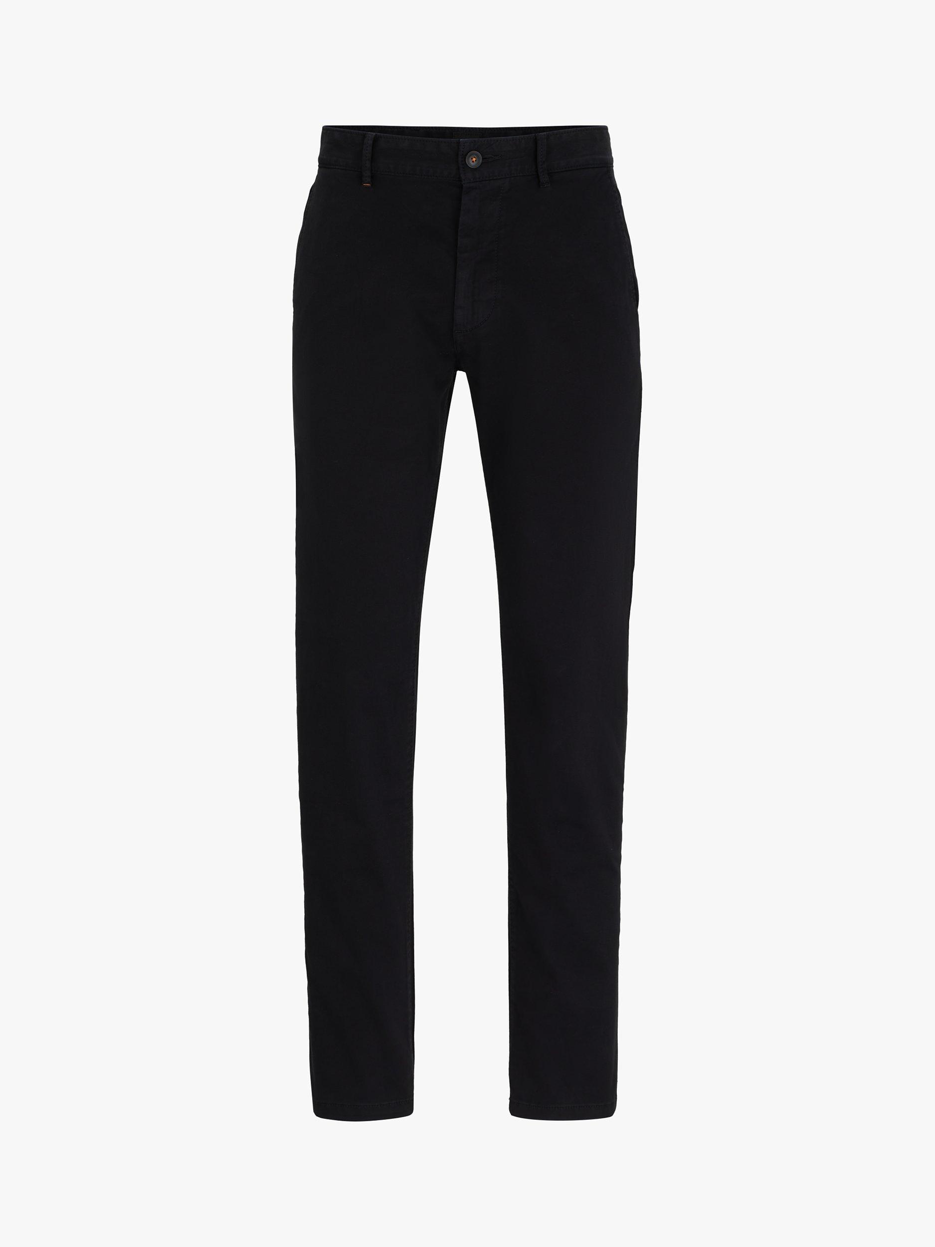 BOSS Slim Fit Chino Trousers, Black, 29L