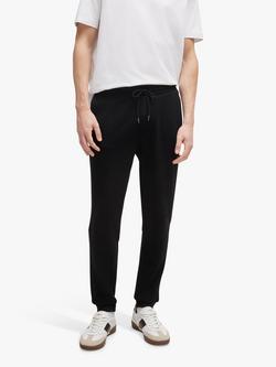 HUGO BOSS Pure Cotton Drawstring Joggers, Black, Black