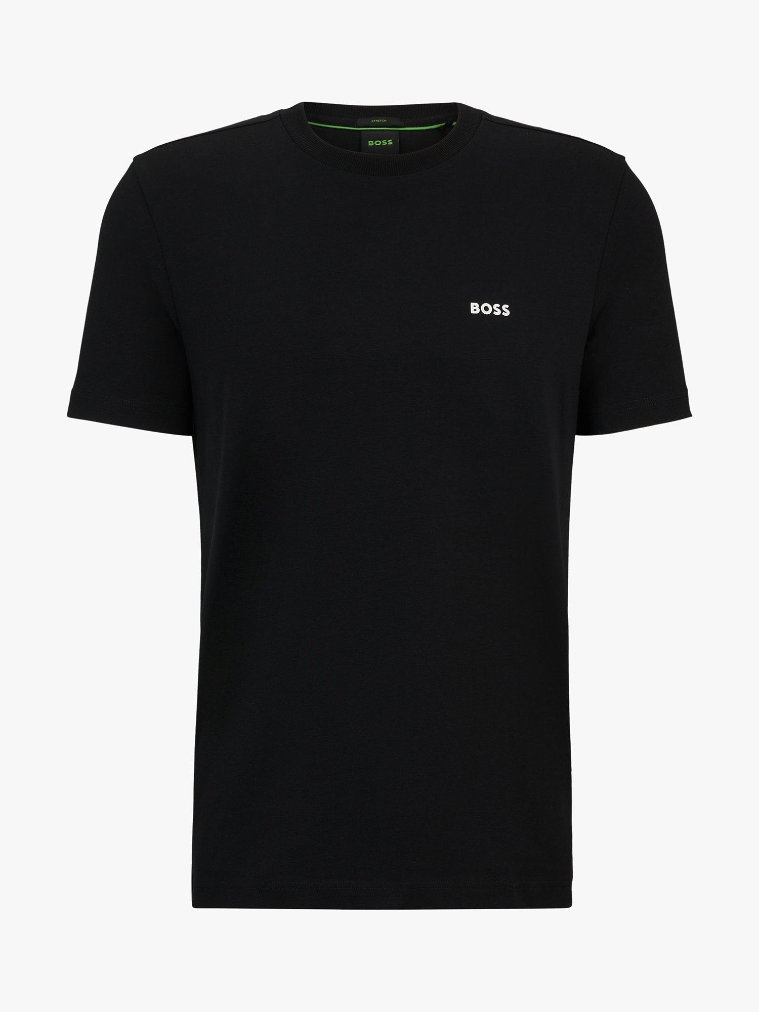 Product image 4 of 5, which shows BOSS Cotton Blend Crew Neck T-Shirt, Black, S