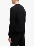 BOSS Cotton Terry Sweatshirt, Black
