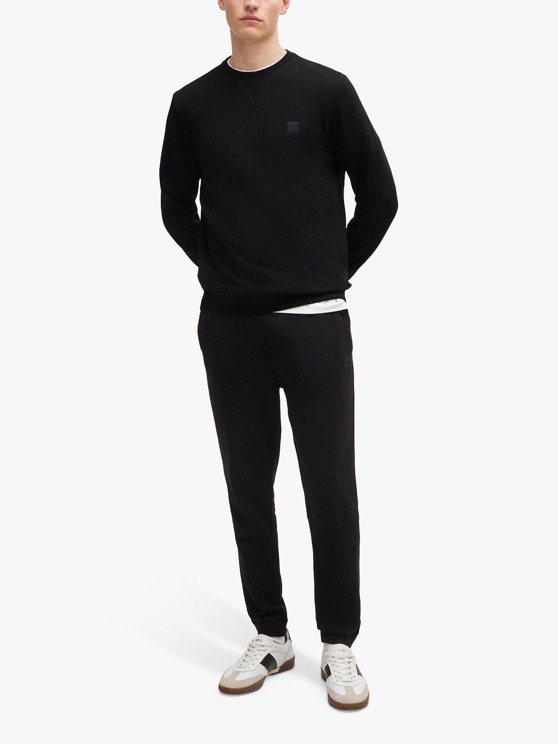 Product image 3 of 5, which shows BOSS Cotton Terry Sweatshirt, Black, 6XL