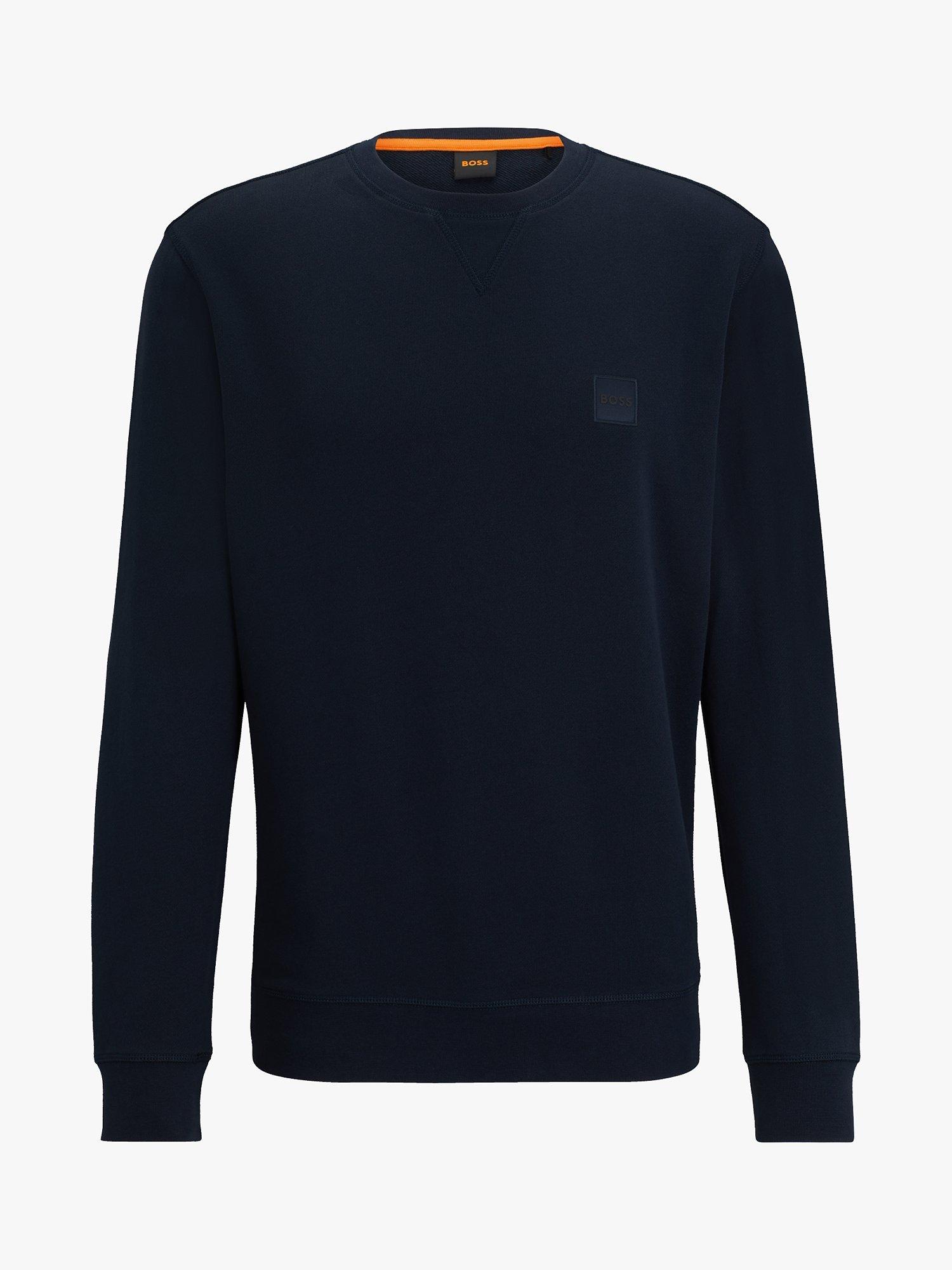 Product image 4 of 5, which shows BOSS Westart Long Sleeve Jumper, Dark Blue, S