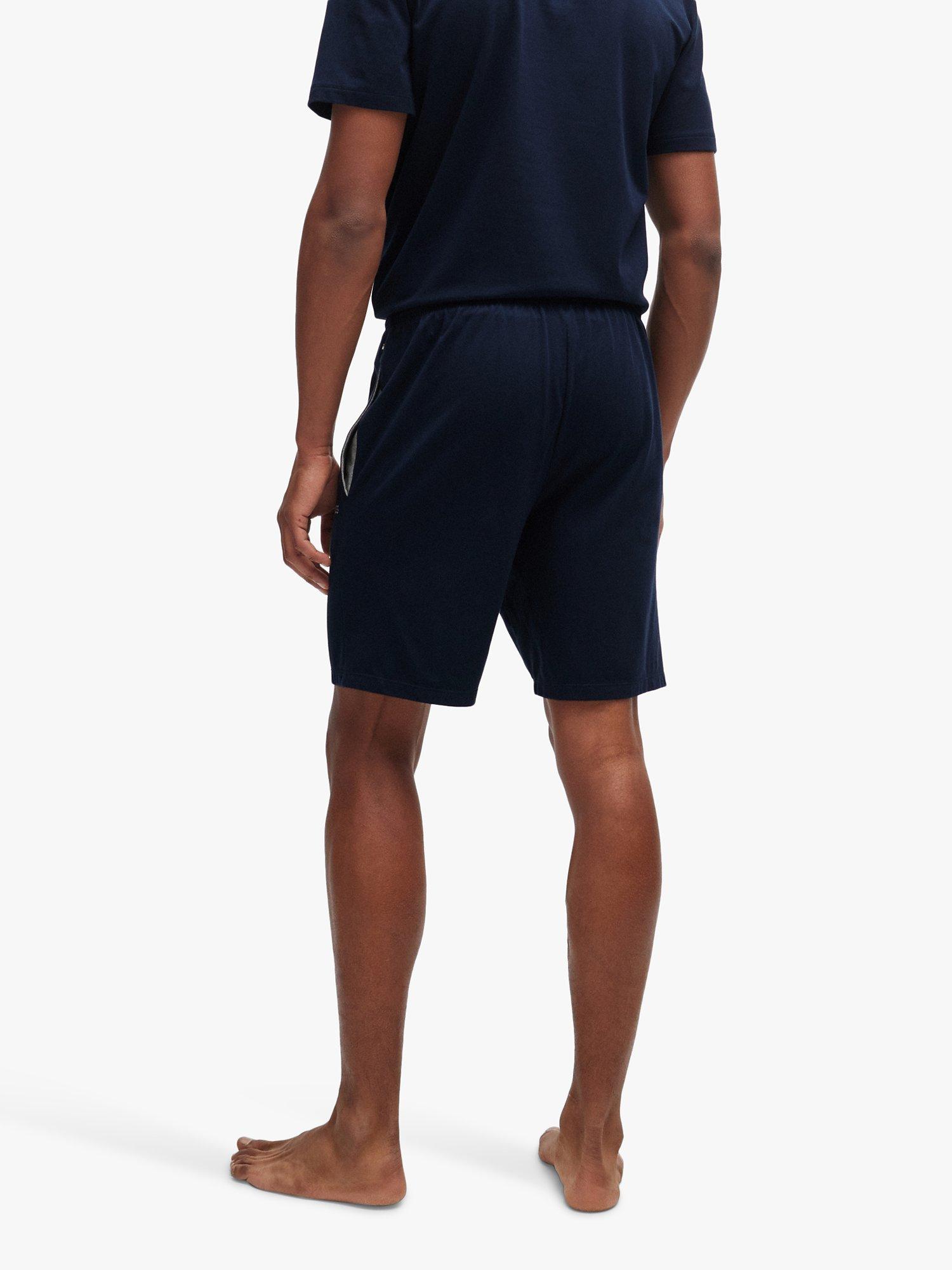 Product image 2 of 5, which shows BOSS Mix&Match Embroidered Logo Shorts, Dark Blue, S