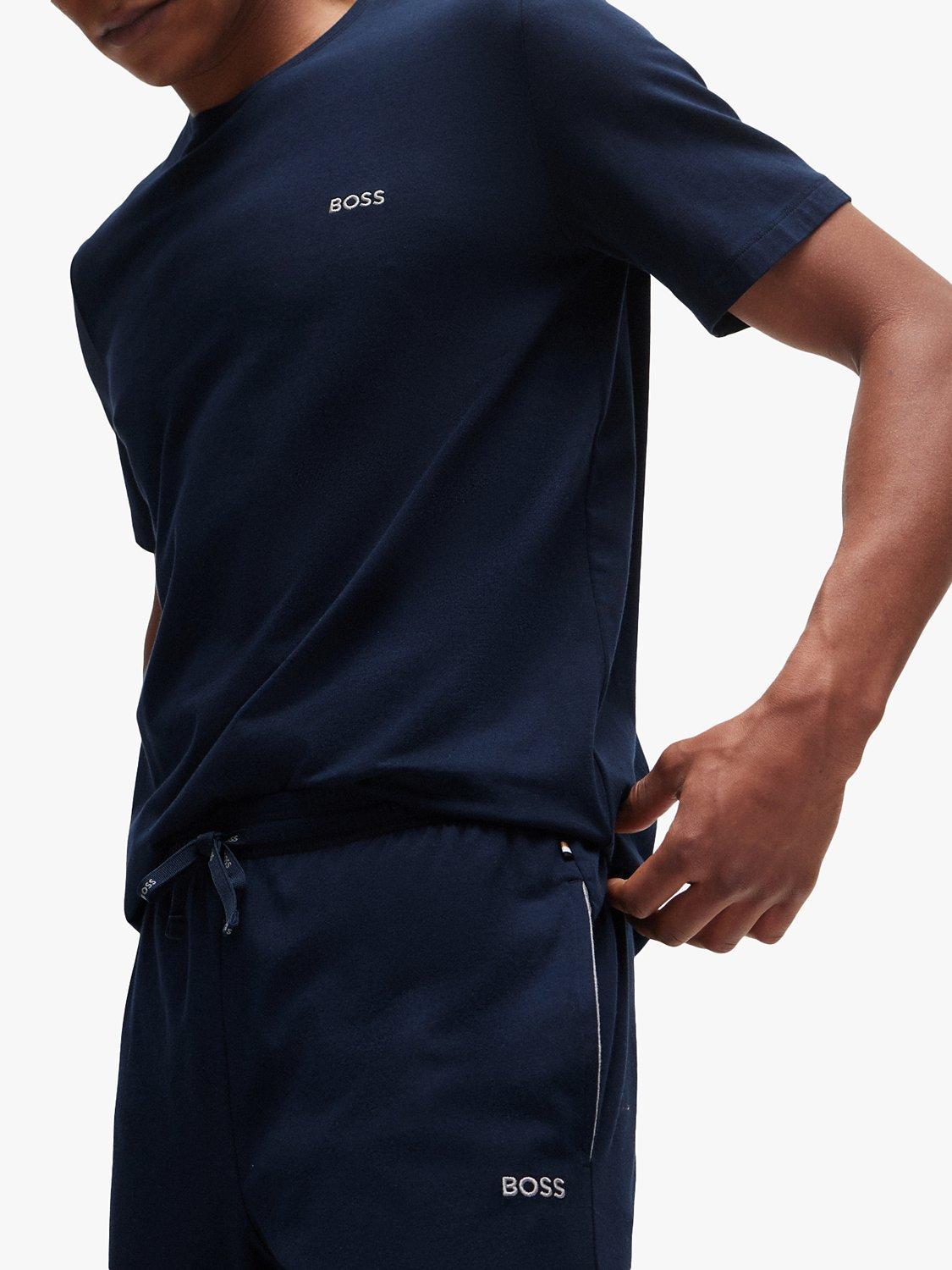 Product image 5 of 5, which shows BOSS Mix&Match Embroidered Logo Shorts, Dark Blue, S