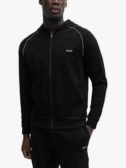 BOSS Mix&Match Embroidered Logo Hoodie, Black, Black