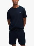 BOSS Logo Cotton Blend Lounge Top, Dark Blue