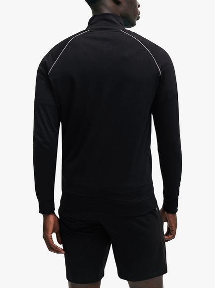 BOSS Contrast Piping Track Top, Black - view 2, Black