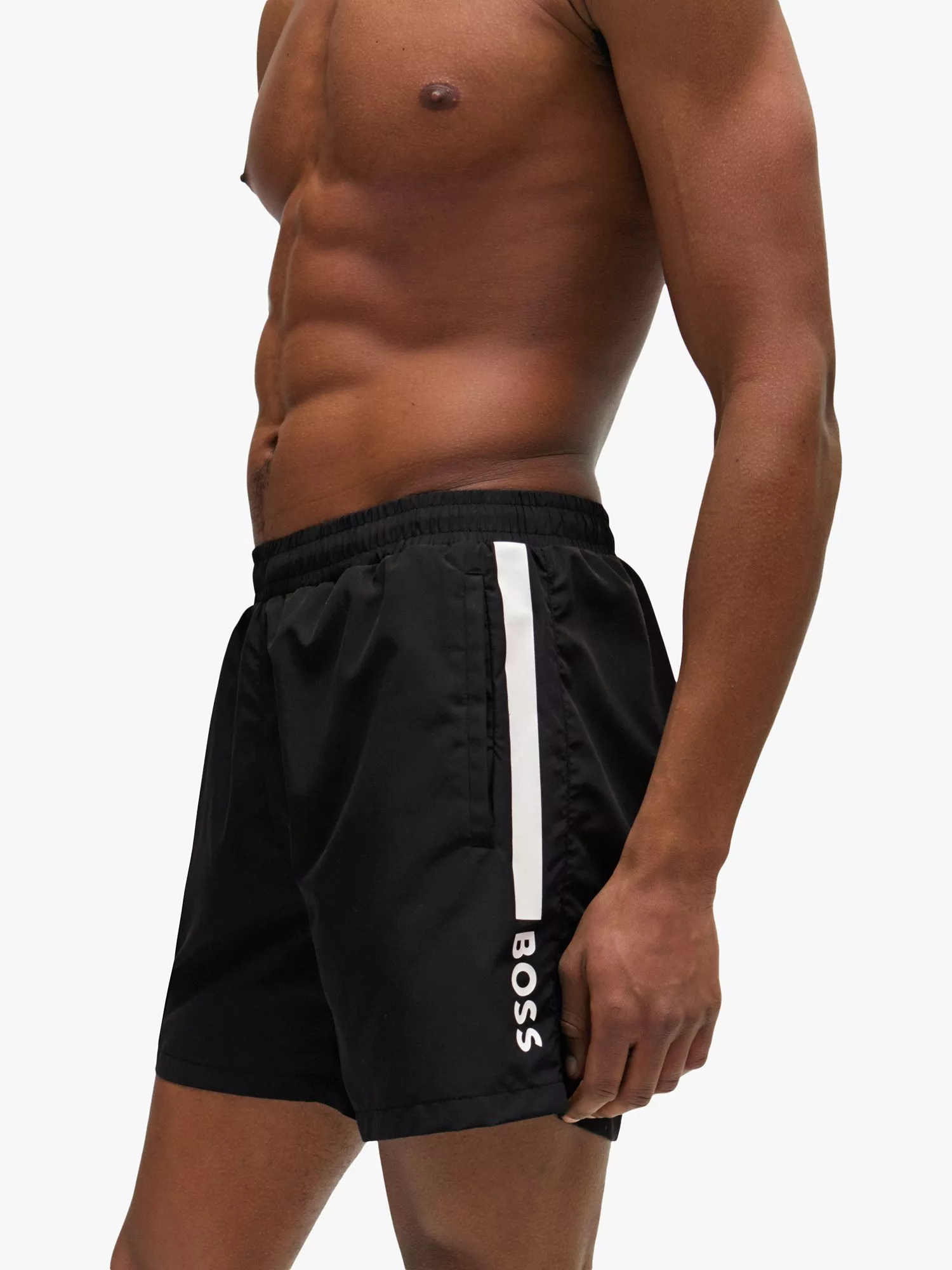 BOSS Dolphin Swim Shorts White - Terraces Menswear