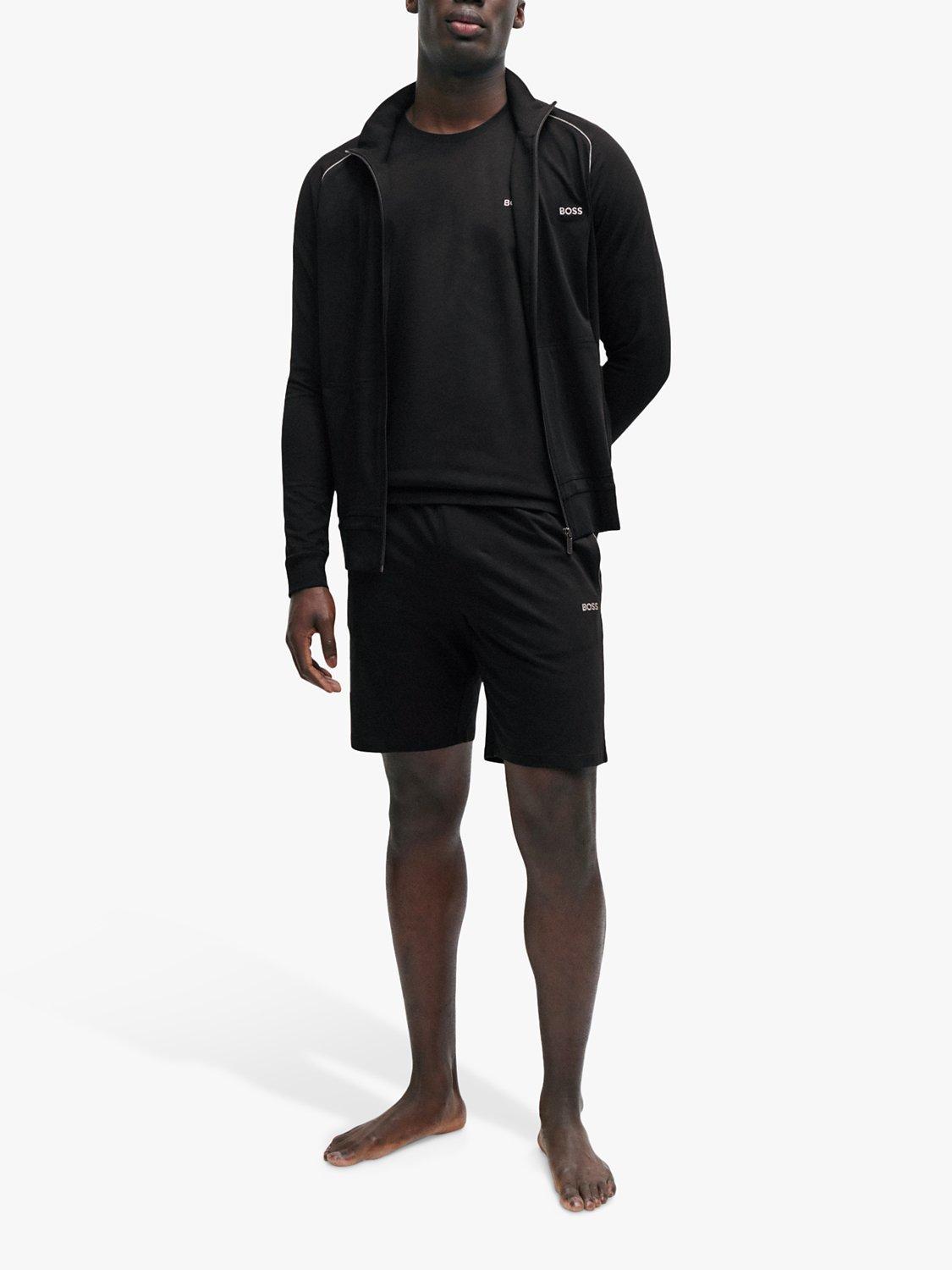 Product image 3 of 5, which shows BOSS Mix&Match Embroidered Logo Shorts, Black, S