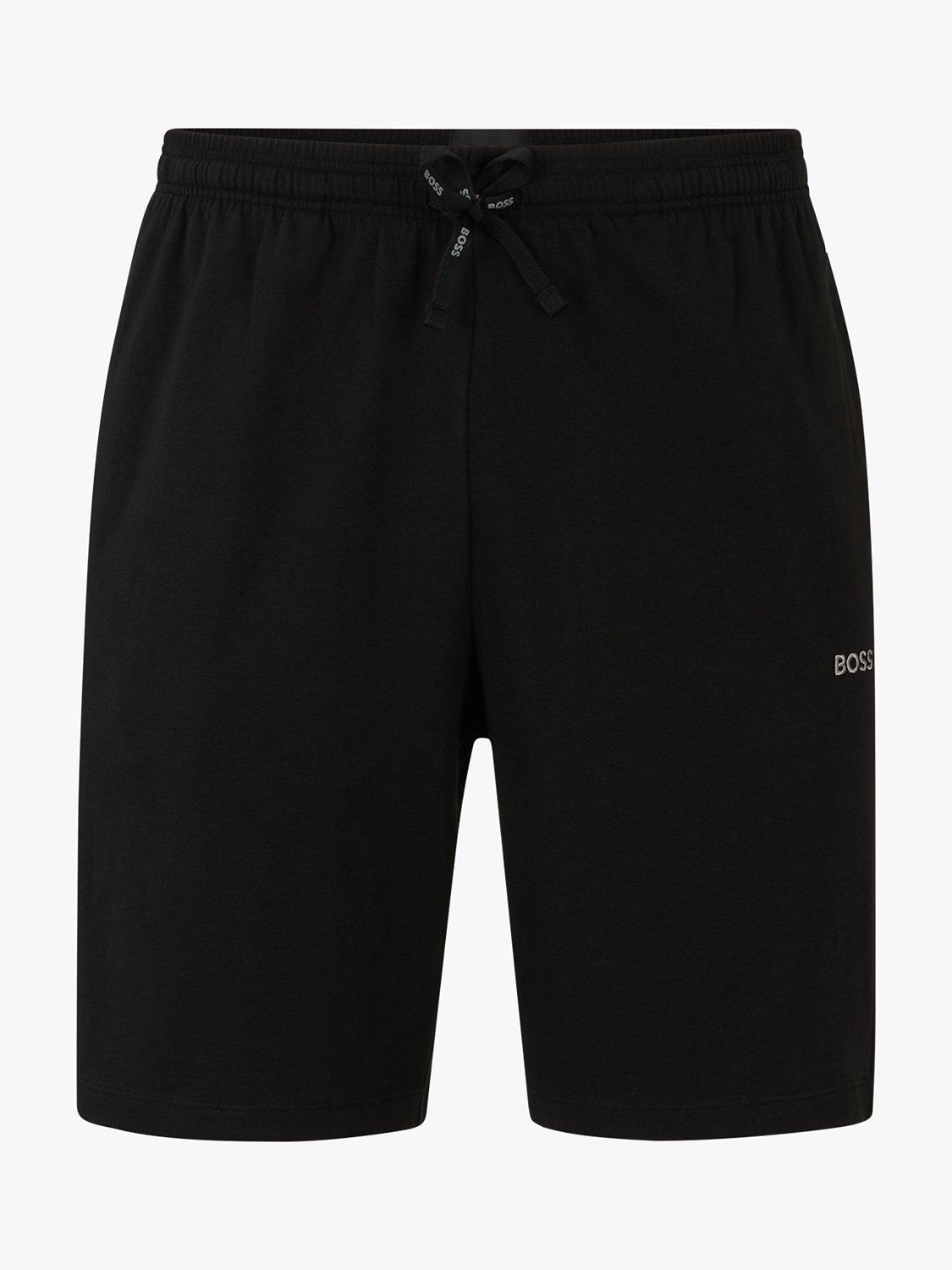 Product image 4 of 5, which shows BOSS Mix&Match Embroidered Logo Shorts, Black, S