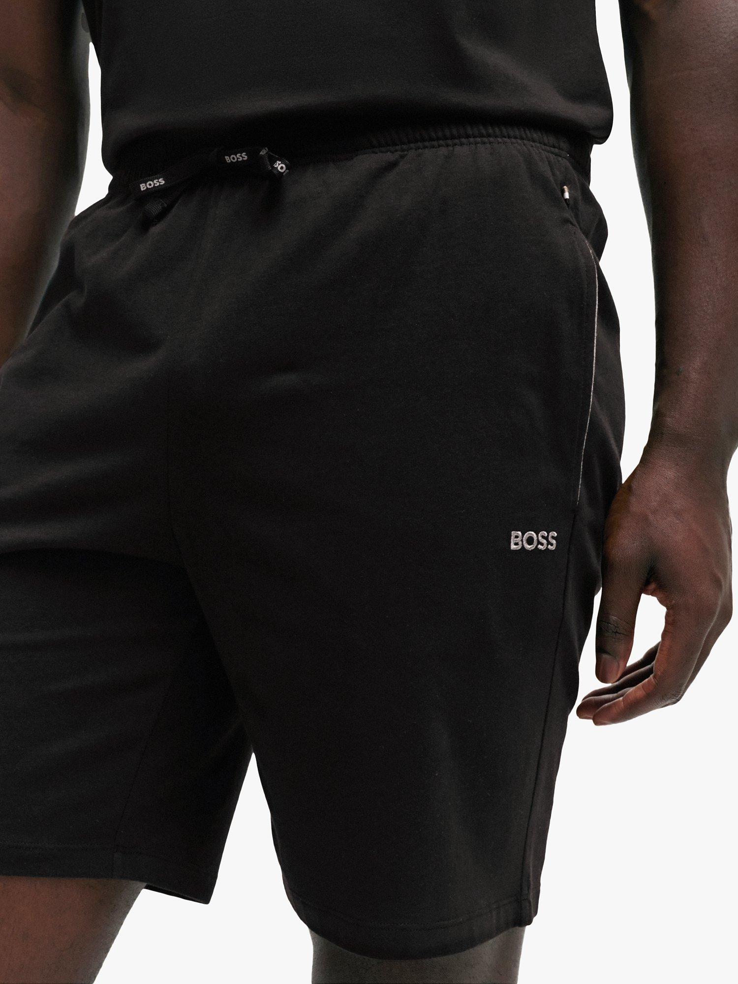 Product image 5 of 5, which shows BOSS Mix&Match Embroidered Logo Shorts, Black, S