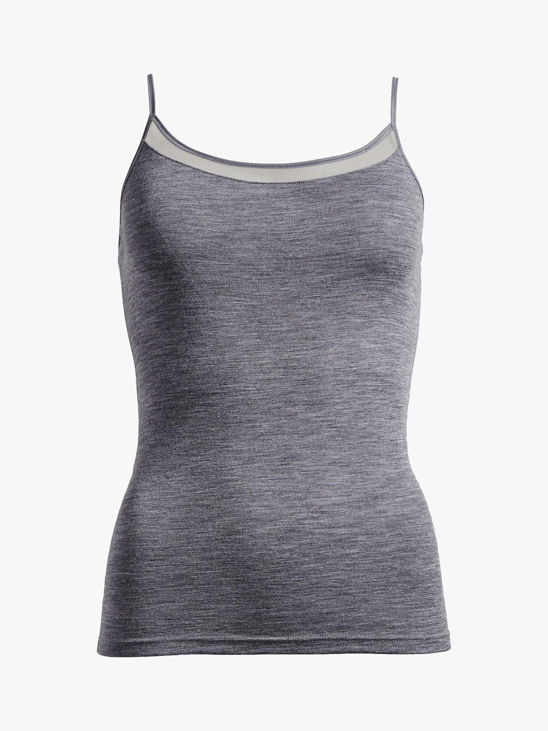 Product image 3 of 3, which shows Femilet Juliana Thermal Merino Wool Camisole, Heather Grey, XS
