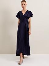 Phase Eight Daisy Open Back Dress, Navy