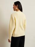 Phase Eight Hannah Funnel Neck Jumper, Yellow