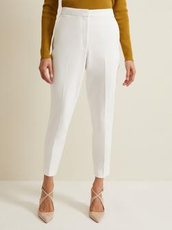 Phase Eight Ulrica Tapered Suit Trousers, White