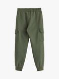 Lindex Kids' Jogger Style Cargo Trousers, Dark Dusty Khaki
