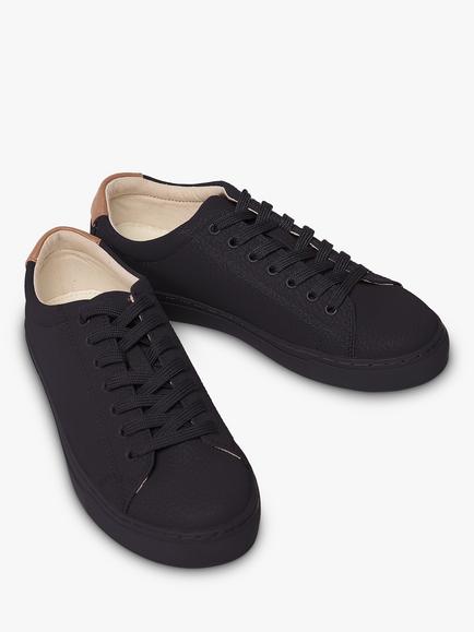 RATION.L R-KIND Unisex Vegan Grain Trainers, Mercury Black - view 2, Mercury Black