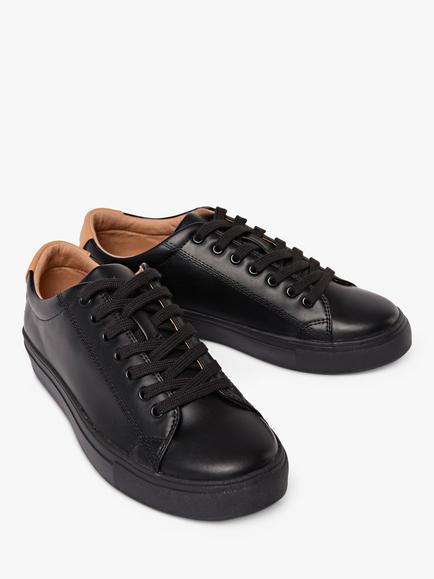 RATION.L R-KIND Unisex Vegan Trainers - view 2, Mercury Black
