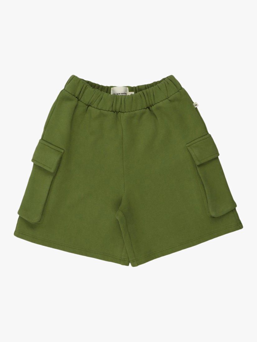 Product image 1 of 1, which shows The New Society Kids' Newbury Bermuda Shorts, Khaki, 2 years