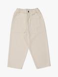 The New Society Kids' Woodland Denim Trousers, Beige