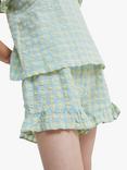 The New Society Kids' Check Ruffle Detail Shorts