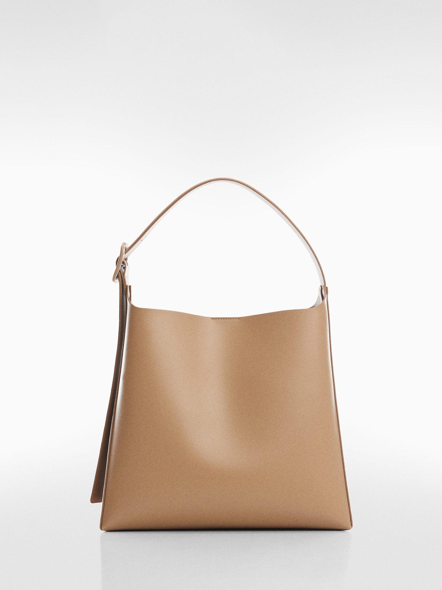 Mango Winnie Large Shoulder Bag, Camel, One Size