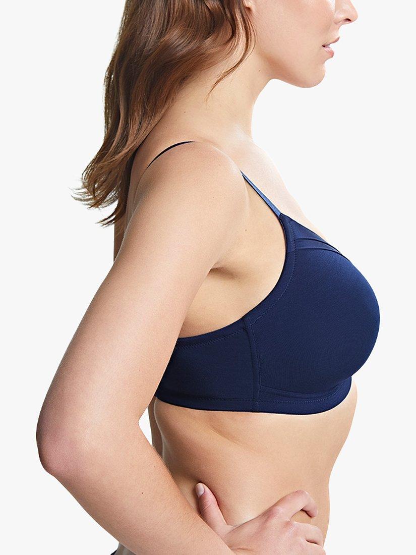 Product image 2 of 5, which shows Royce Maisie Moulded Non-Wired T-Shirt Bra, Navy, 30D