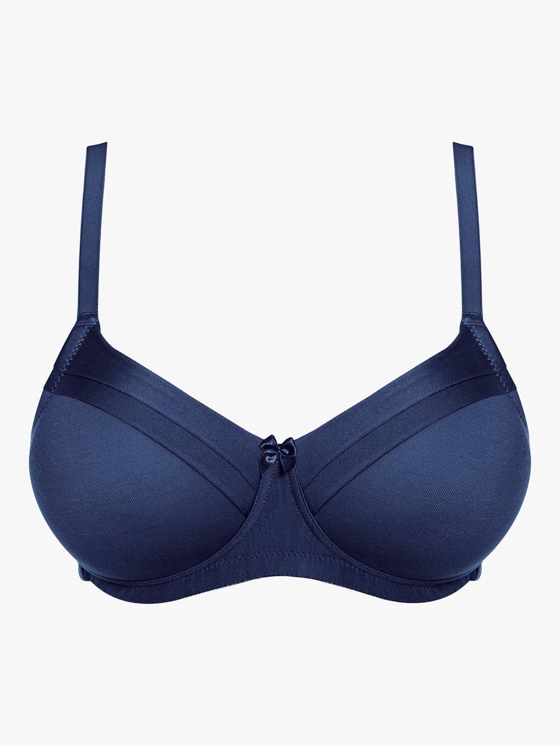 Product image 4 of 5, which shows Royce Maisie Moulded Non-Wired T-Shirt Bra, Navy, 30D
