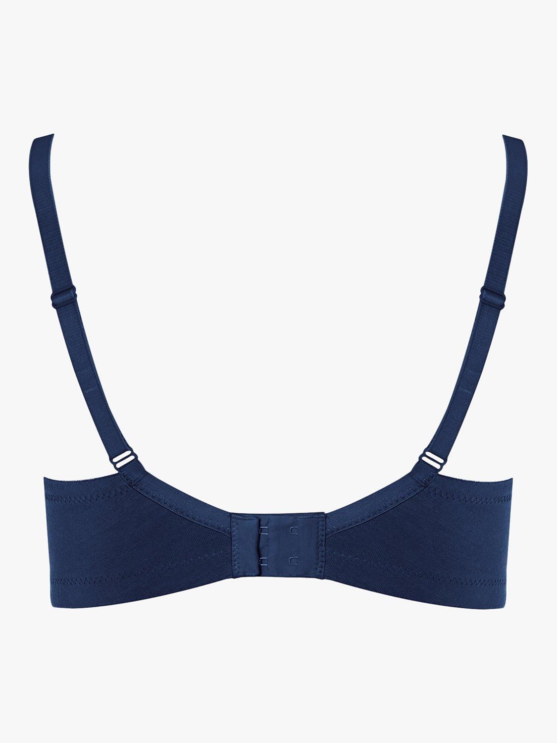 Product image 5 of 5, which shows Royce Maisie Moulded Non-Wired T-Shirt Bra, Navy, 30D